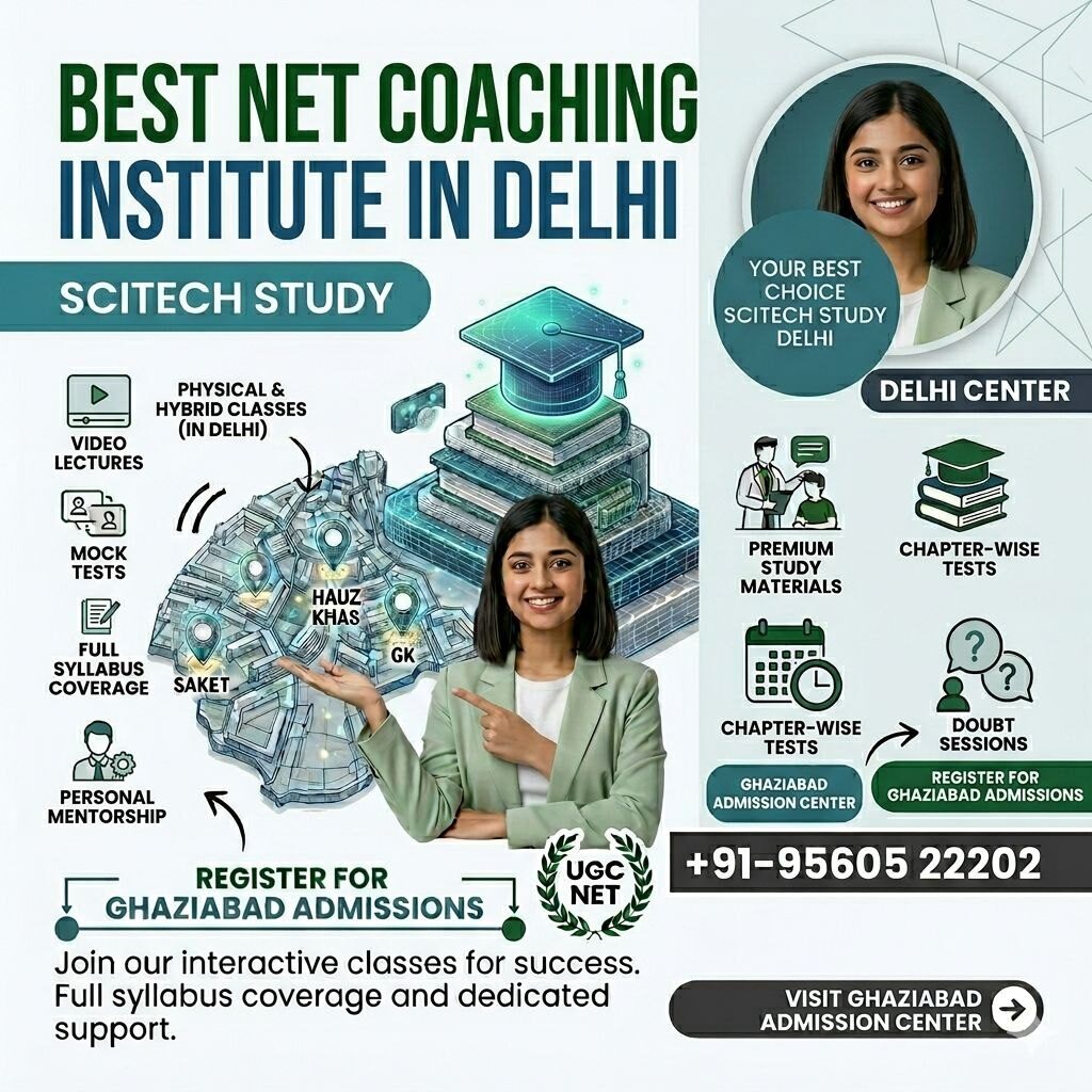 Why Scitech Study is the Best NET Coaching Institute in Delhi