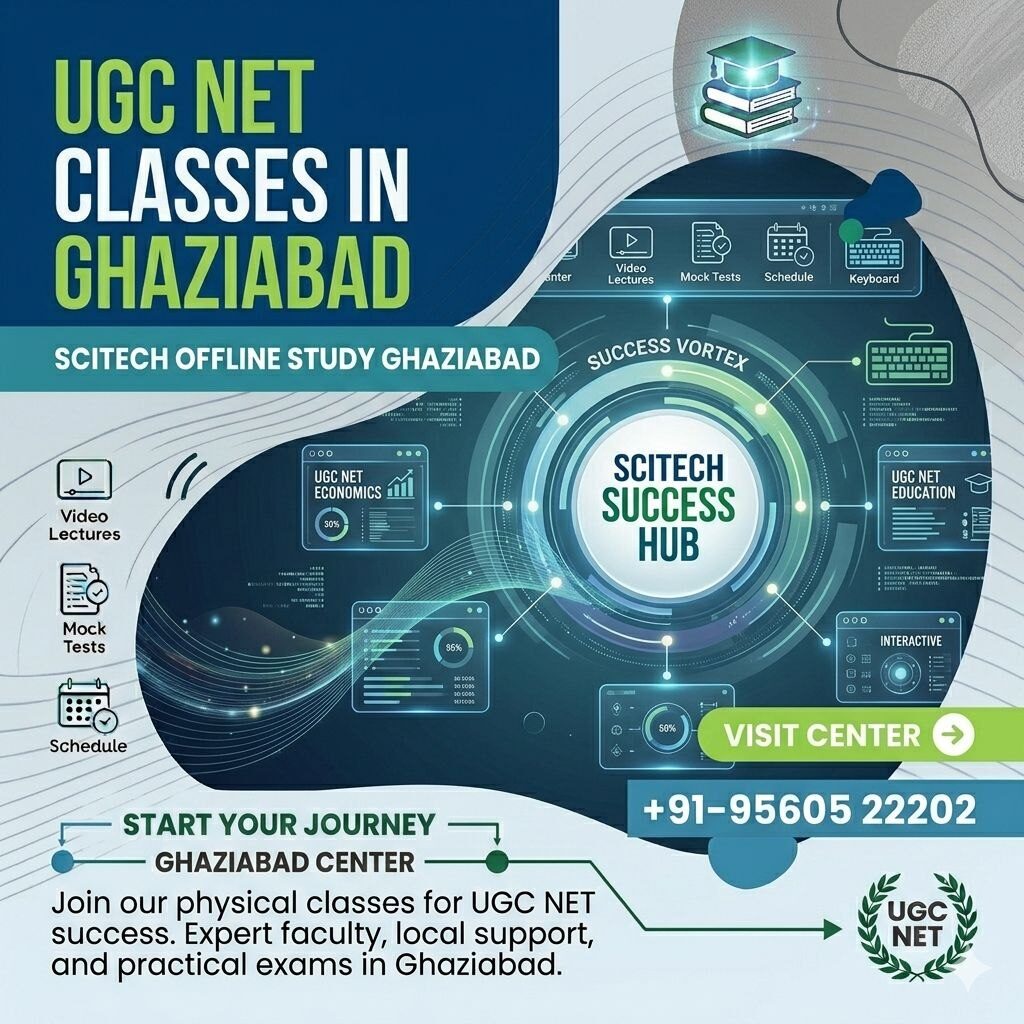 Why Scitech Study Offers the Premier UGC NET Classes in Ghaziabad