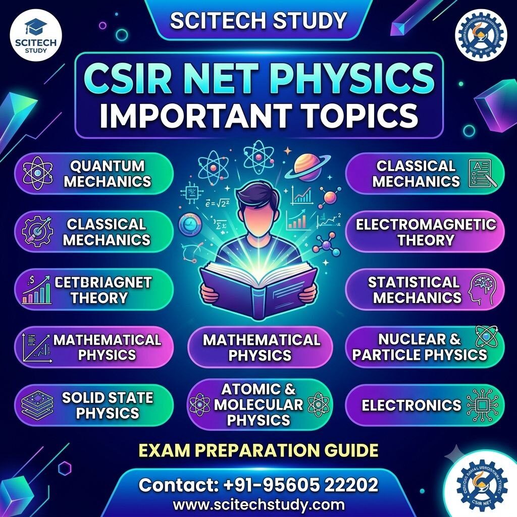 CSIR NET Physics Important Topics