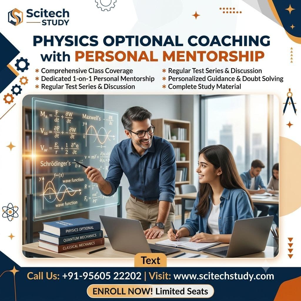 Physics Optional Coaching with Personal Mentorship